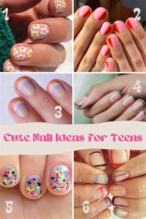 cute nails for teenager